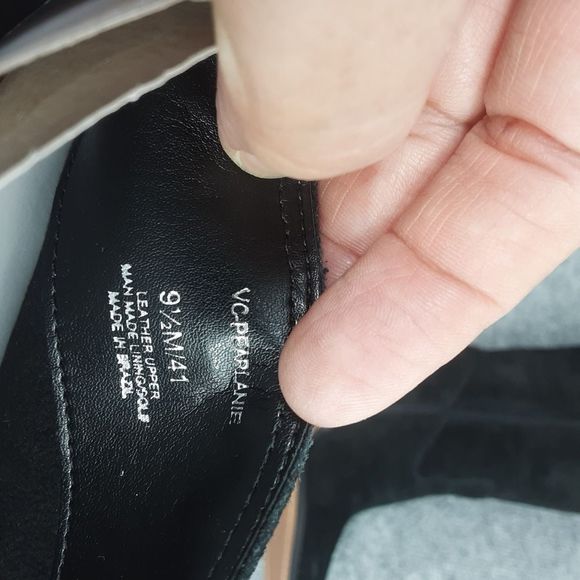 Vince Camuto Black Suede Heeled Boots - Picture 8 of 9